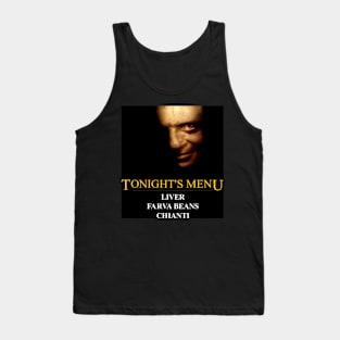 Tonight's Menu By Dr. Hannibal Lecter Tank Top